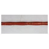 RARE...Vietnam War Swagger Stick Wood Brass Dragon’s Head Irish Shillelagh 34-Inch Walking Stick