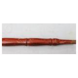 RARE...Vietnam War Swagger Stick Wood Brass Dragon’s Head Irish Shillelagh 34-Inch Walking Stick