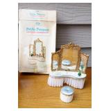 Vintage 1960’s Petite Princess Fantasy Dollhouse Furniture By Ideal…Bed, Sofa, Vanity, Fainting Couch