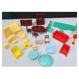 1960’s Original Marx Dollhouse Furniture Etc.