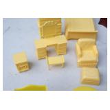 1960’s Original Marx Dollhouse Furniture Etc.