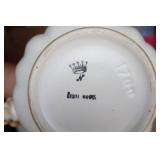 Vintage Ceramic Vase Pitcher with Relief Rose Made in Italy