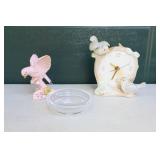 Collectible Bird-Themed Porcelain and Glass Figures