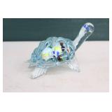 Vintage Ashtray and Glass Turtle Paper Weight…