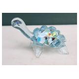 Vintage Ashtray and Glass Turtle Paper Weight…