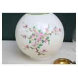 Antique Hand Painted Hurricane Lamp Project…