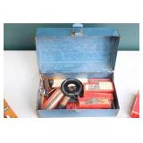 Vintage Tools… Micrometer Caliper THE L. S. STARRETT CO., Aline Wood Kit, Craftsman Bits Etc