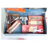 Vintage Tools… Micrometer Caliper THE L. S. STARRETT CO., Aline Wood Kit, Craftsman Bits Etc