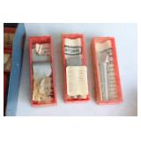 Vintage Tools… Micrometer Caliper THE L. S. STARRETT CO., Aline Wood Kit, Craftsman Bits Etc