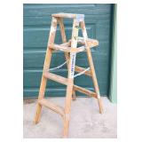 Vintage Keller 4-Foot Wood Stepladder