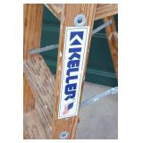Vintage Keller 4-Foot Wood Stepladder