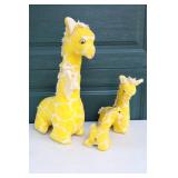 Adorable Vintage Stuffed Eden Toys Inc. Yellow Giraffe Action Family…Smallest is Musical