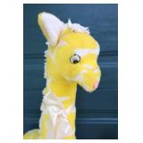 Adorable Vintage Stuffed Eden Toys Inc. Yellow Giraffe Action Family…Smallest is Musical