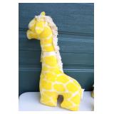 Adorable Vintage Stuffed Eden Toys Inc. Yellow Giraffe Action Family…Smallest is Musical