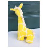 Adorable Vintage Stuffed Eden Toys Inc. Yellow Giraffe Action Family…Smallest is Musical