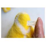 Adorable Vintage Stuffed Eden Toys Inc. Yellow Giraffe Action Family…Smallest is Musical