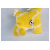 Adorable Vintage Stuffed Eden Toys Inc. Yellow Giraffe Action Family…Smallest is Musical