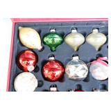 Holiday DeCor Christmas…Tree Bulb Glass Ornaments