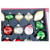 Holiday DeCor Christmas…Tree Bulb Glass Ornaments
