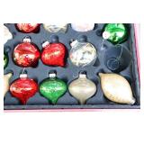 Holiday DeCor Christmas…Tree Bulb Glass Ornaments