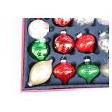 Holiday DeCor Christmas…Tree Bulb Glass Ornaments