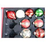 Holiday DeCor Christmas…Tree Bulb Glass Ornaments