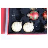 Holiday DeCor Christmas…Tree Bulb Glass Ornaments