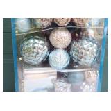 Holiday DeCor Christmas…Tree Ornaments Gold, Silver, Glitter, Teal Etc