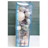 Holiday DeCor Christmas…Tree Ornaments Gold, Silver, Glitter, Teal Etc