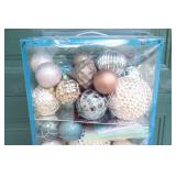 Holiday DeCor Christmas…Tree Ornaments Gold, Silver, Glitter, Teal Etc