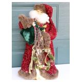 Holiday DeCor Christmas Floor Standing Father Christmas Santa