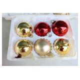 Holiday DeCor Christmas…Bulbs Red and Gold, Large Mickey Mouse Stocking