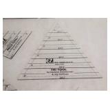 Sewing Quilting Crafting Measuring Cutting Supplies, EZ Tri-Recs Tools