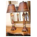 Beautiful 32-Inch Pineapple-Themed Decorative Quality Table Lamp Set