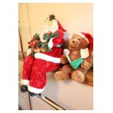 Holiday DeCor Father Christmas Santa…Gund Fun Bear ‘It Was The Night Before Christmas’ BO Singing Santa Bear…