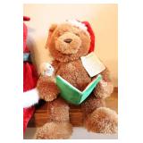Holiday DeCor Father Christmas Santa…Gund Fun Bear ‘It Was The Night Before Christmas’ BO Singing Santa Bear…