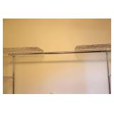 Metal Shelving Unit Adjustable Shelf Heights and Rod Extensions…