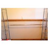Metal Shelving Unit Adjustable Shelf Heights and Rod Extensions…