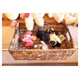 Basket Full of Stuffed Animals