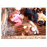 Basket Full of Stuffed Animals
