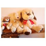 Basket Full of Stuffed Animals