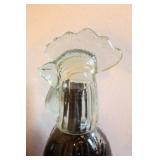 Shonfeld’s Glass Rooster Chicken Pair Infused Decorative Heavy Figurine w/Removable Head
