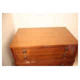 Vintage RWay Tallboy Dresser Six-Drawer Chest on Rollers