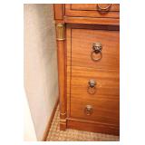 Vintage RWay Tallboy Dresser Six-Drawer Chest on Rollers