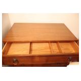 Vintage RWay Tallboy Dresser Six-Drawer Chest on Rollers