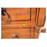 Vintage RWay Tallboy Dresser Six-Drawer Chest on Rollers