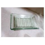 Chunky Green Glass Bath Vanity Decor Accessories