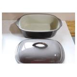 Pampered Chef Taupe 3.1 Quart Stoneware Deep Covered Baker Casserole 1191