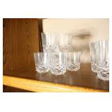 Beautiful Diamond-Cut Styled Crystal Drink Ware