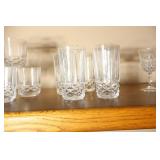 Beautiful Diamond-Cut Styled Crystal Drink Ware